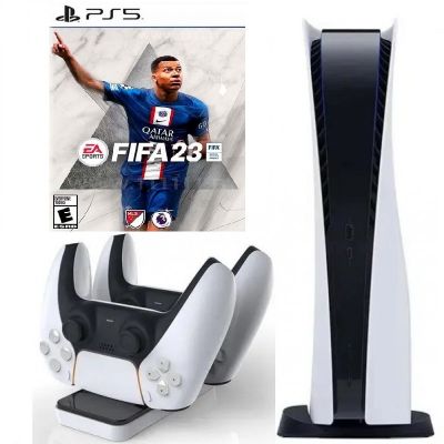 Игровая консоль Sony PlayStation 5 (PS5) + FIFA 23 PS5 + Зарядная Станция