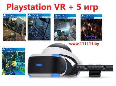 Playstation VR + 5 игр