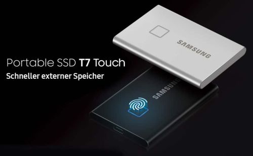 Внешний жесткий диск SSD Samsung T7 Touch 1TB / Внешний накопитель SSD 1TB