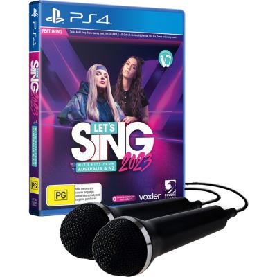 Let's Sing 2023 для PlayStation 4 + 2 микрофона в комплекте / Lets Sing ПС4