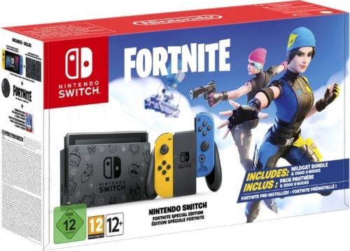 Игровая приставка Nintendo Switch желтый с синим